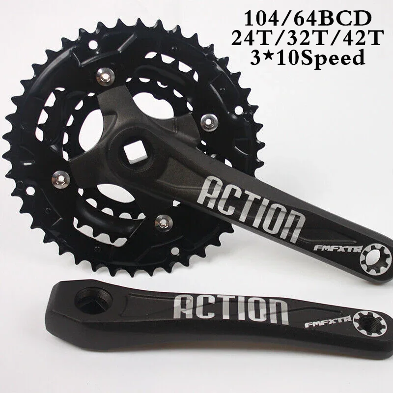 Fmfxtr mtbクランクセット104bcd 64bcd自転車クランクセット2*10s 3