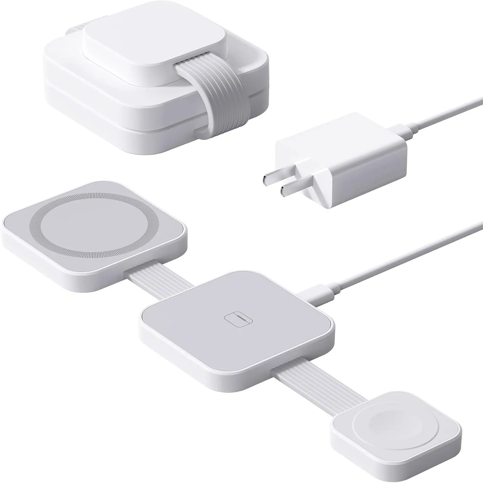 

Multifunctional travel wireless charger3-in-1foldable magnetic iPhone15 14 13 12, magnetic mobile phone earphones watch wireless