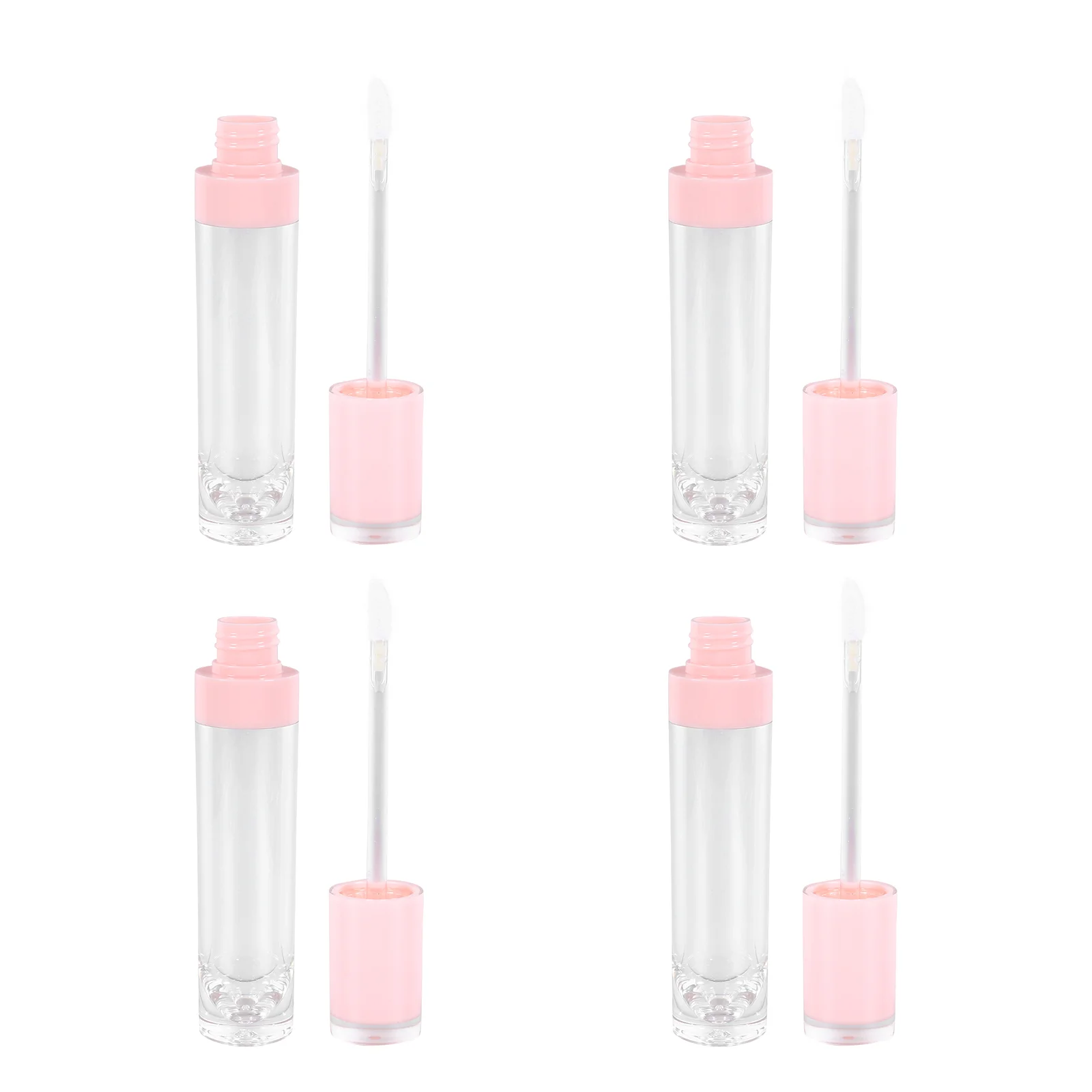 4 Pcs Empty Tube of Lip Gloss Bottle Dispenser Mini Balm Holder Small Containers Bottles Tubes Plastic