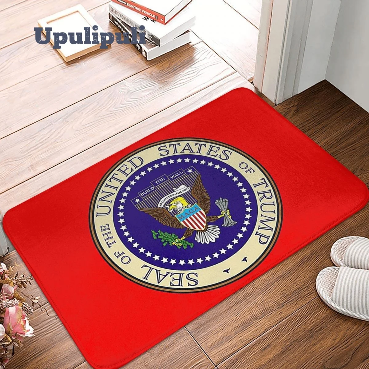 

Seal Of The President Of The United States Trump Doormat Flannel Rug Anti-Slip Welcome Mats for Home Kitchen Indoor Outdoor Mats