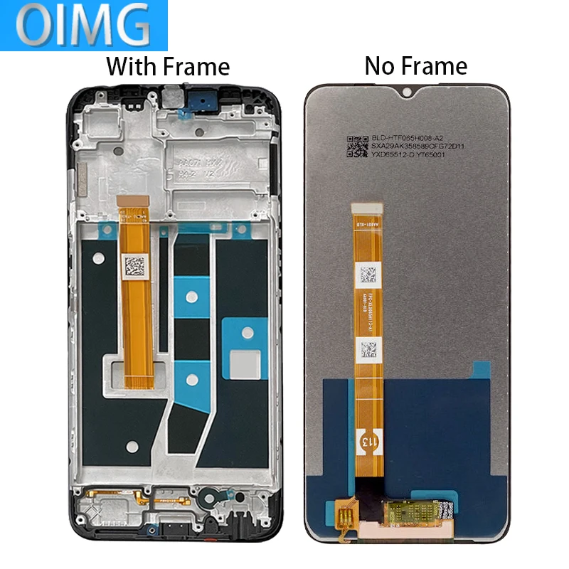 Ensemble écran tactile LCD de remplacement avec châssis, 6.52 pouces, pour Oppo A16 A16s CPH2269 CPH2271