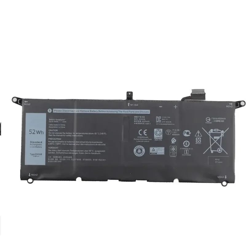 جديد DXGH8 0H754V HK6N5 H754V P82G DXGH8 ل D-ELL X-PS 13 9380 9370 FHD بطارية الكمبيوتر المحمول بطارية ليثيوم بوليمر