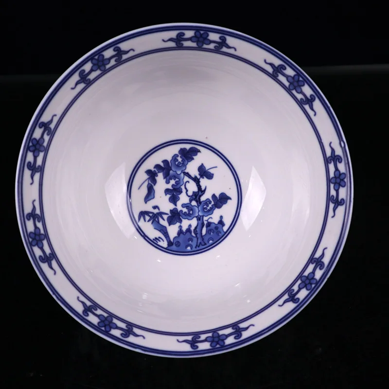 Factory porcelain crafts wholesale blue and white flower pattern small bowl stall new supply.