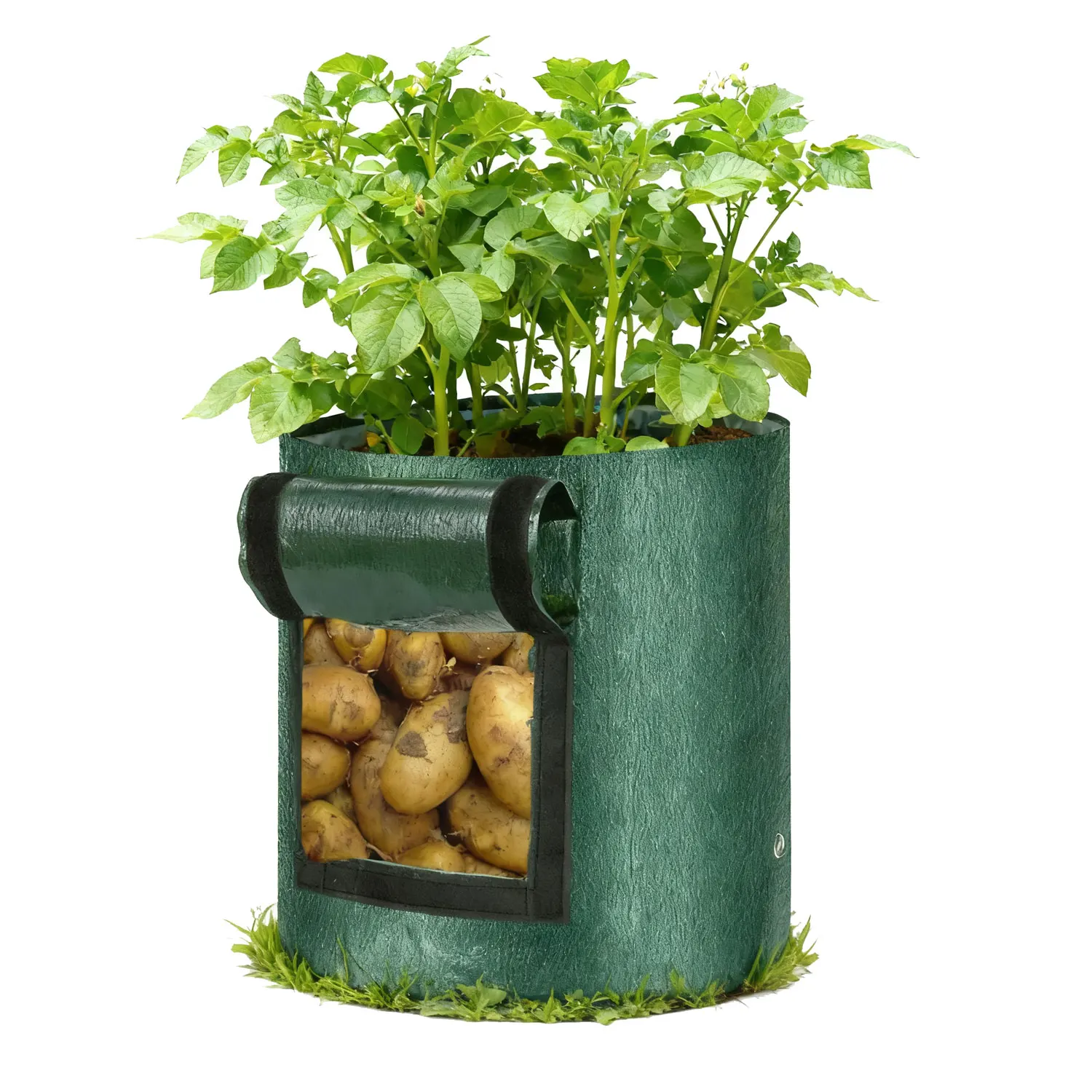 SPONDWILD 5 Stuks 7 Gallon Grow Bag PE Groente Grow Bags DIY Stof Grow Pot Groeiende Tas Groente Plant tas Outdoor Tuin Potten - afbeelding 2