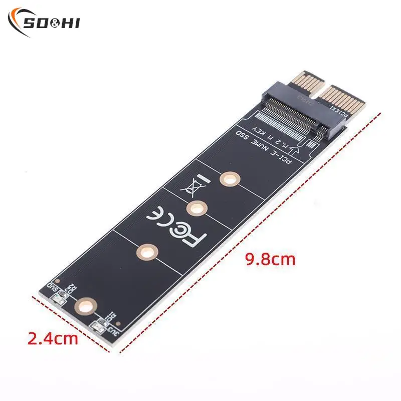 1pc PCIE To M2 Adapter NVMe SSD M2 PCIE X1 Raiser PCI-E PCI M Key Connector Supports 2230 2242 2260 2280 M.2 SSD Full Speed