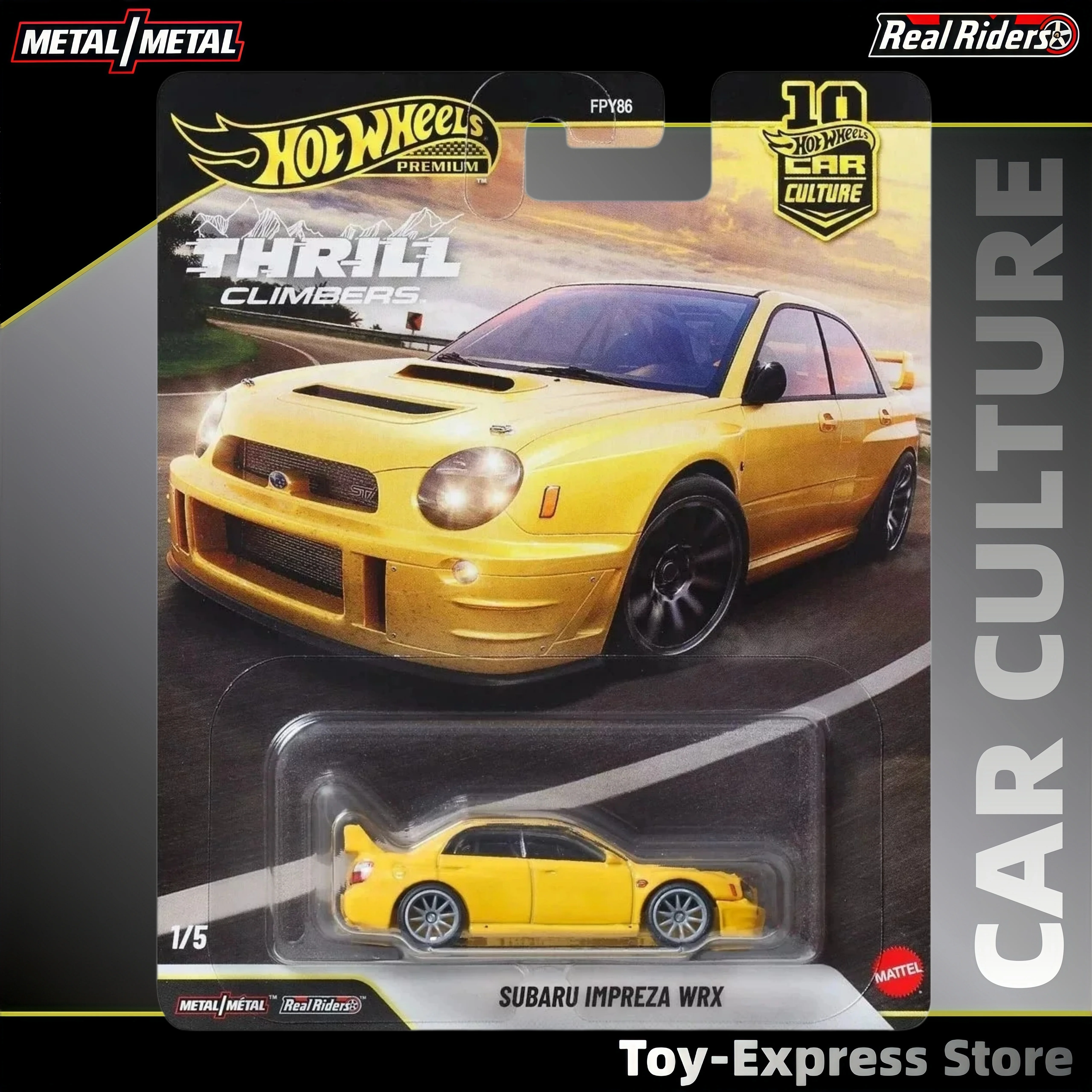 

Hot Wheels Premium 2026 Children Toys Subaru Porsche Chevy 1:64 Car Model Hotwheels Car Culture Thrill Climbers Boys Kids Toys