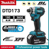 Makita DTD173 Brushless Electric Screwdriver Auto Repair Impact Screwdriver Batch 220N.m Electric Driver Tools For Makita 18V