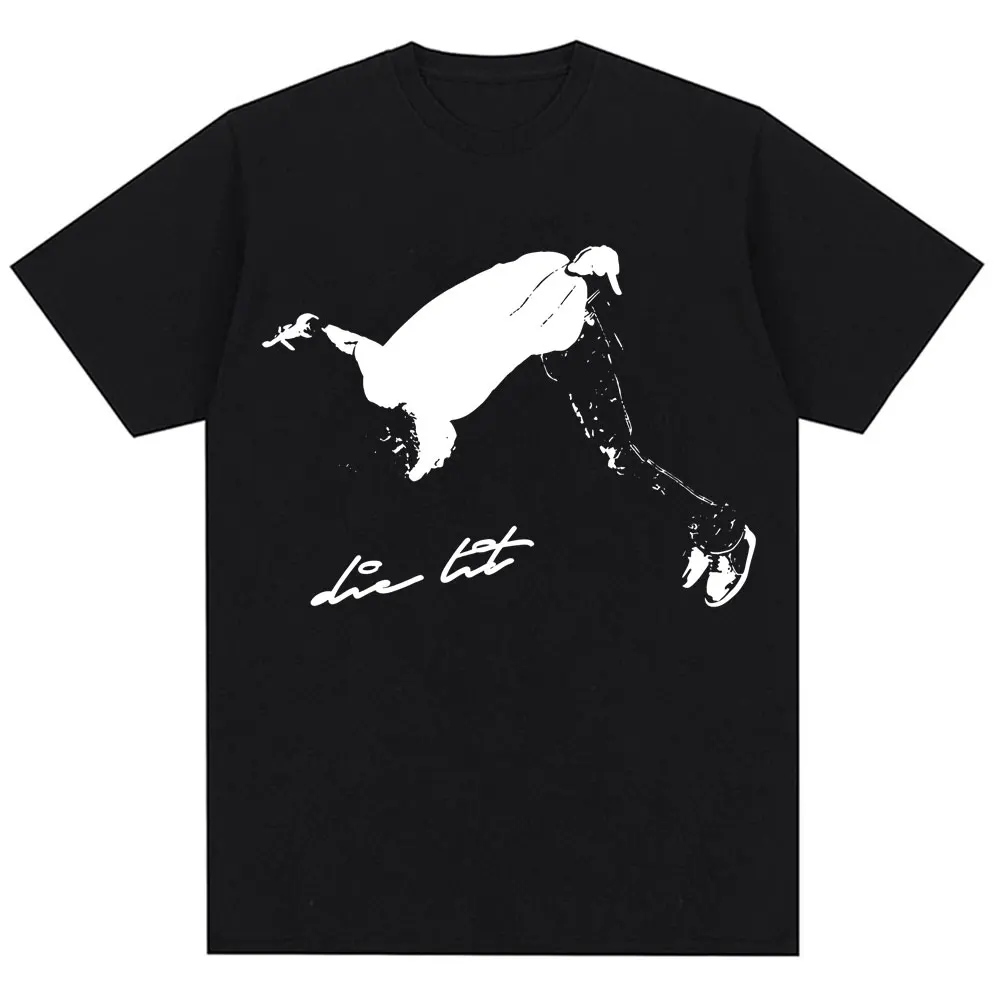 Camisetas de rapero Playboi Carti Die Lit, ropa teñida, soy música, Hip Hop, Vintage, manga corta, camisetas Punk de algodón de gran tamaño para hombres