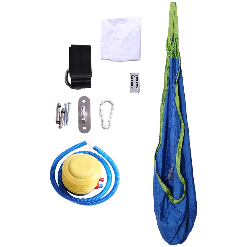 P4-Light Up Kids Pod Swing Seat، أرجوحة حسية علاجية، أرجوحة سقف عناق، أرجوحة قماش قابلة للتعديل