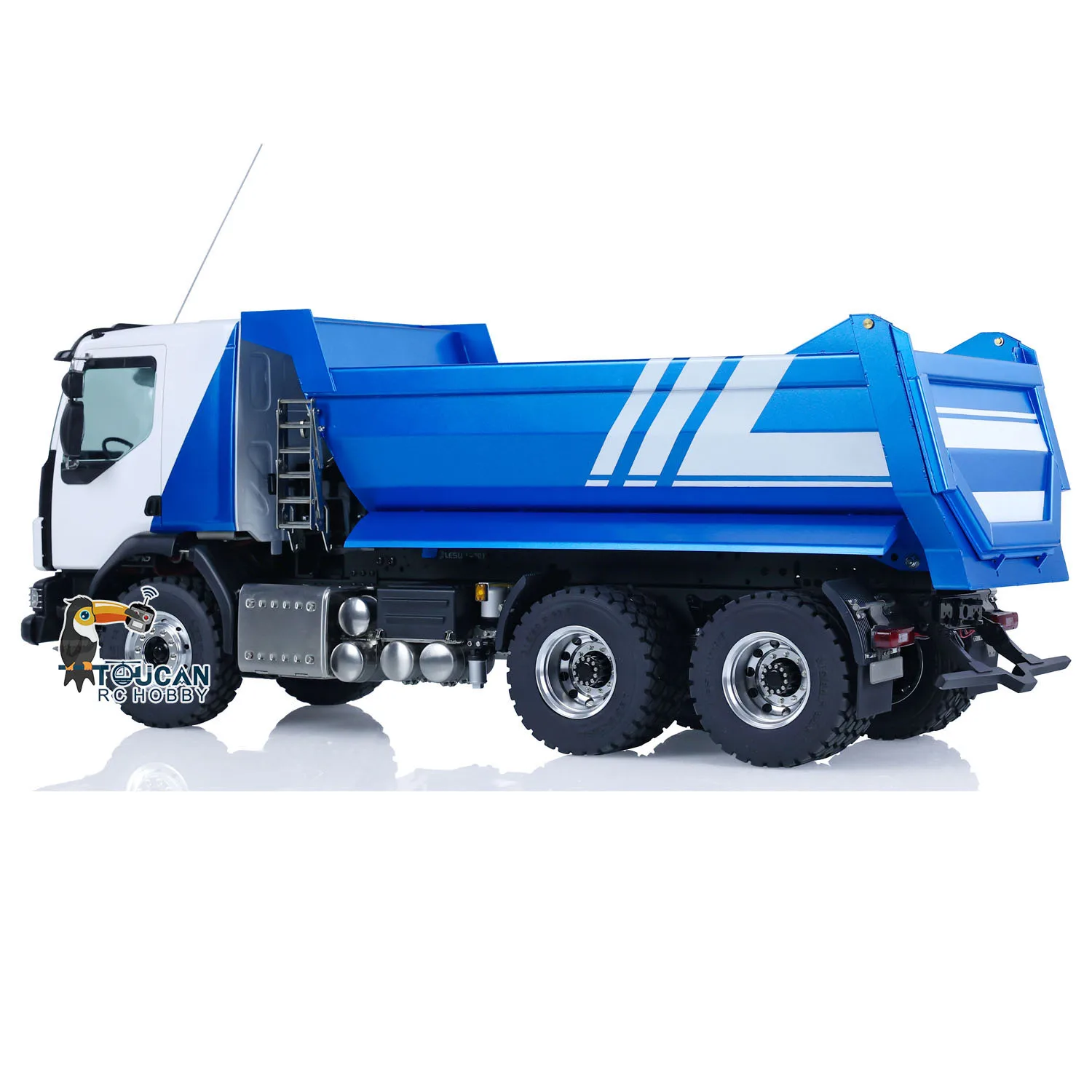 Toys 1/14 LESU Metal VM 3Axles 6x6 Hydraulic RC Dumper Trucks DIY Remoted Tipper Assembled Car Light Sound Vehicle Model for Boy