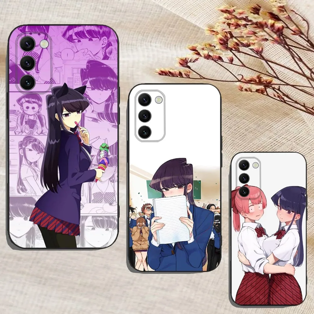 

Anime Komi Shouko Cant Communicate Phone Case For Samsung Galaxy A13,A21s,A22,A31,A32,A52,A53,A71,A80,A91 Soft Black Cover