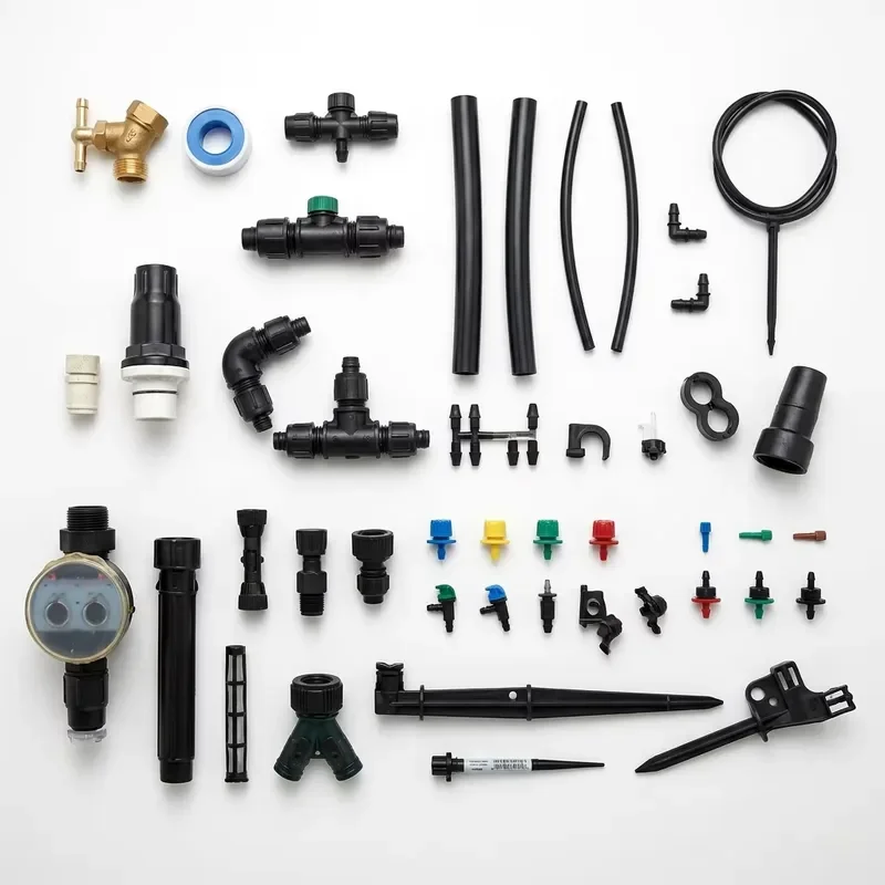 Water-Saving Drip Irrigation System Kit for Vegetable Fruit Tree Flower and Nursery Plants