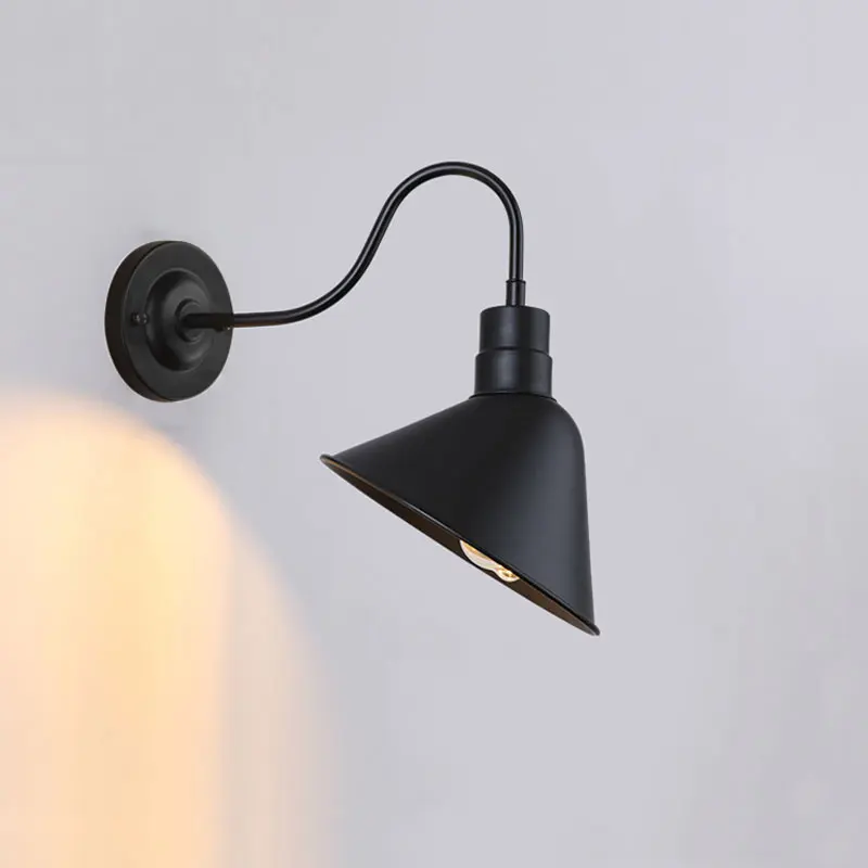 

American Retro Industrial Wall Lamp Personality Restaurant Coffee Shop Barber Shop Iron Aisle Corridor Bedroom Bedside Lighting