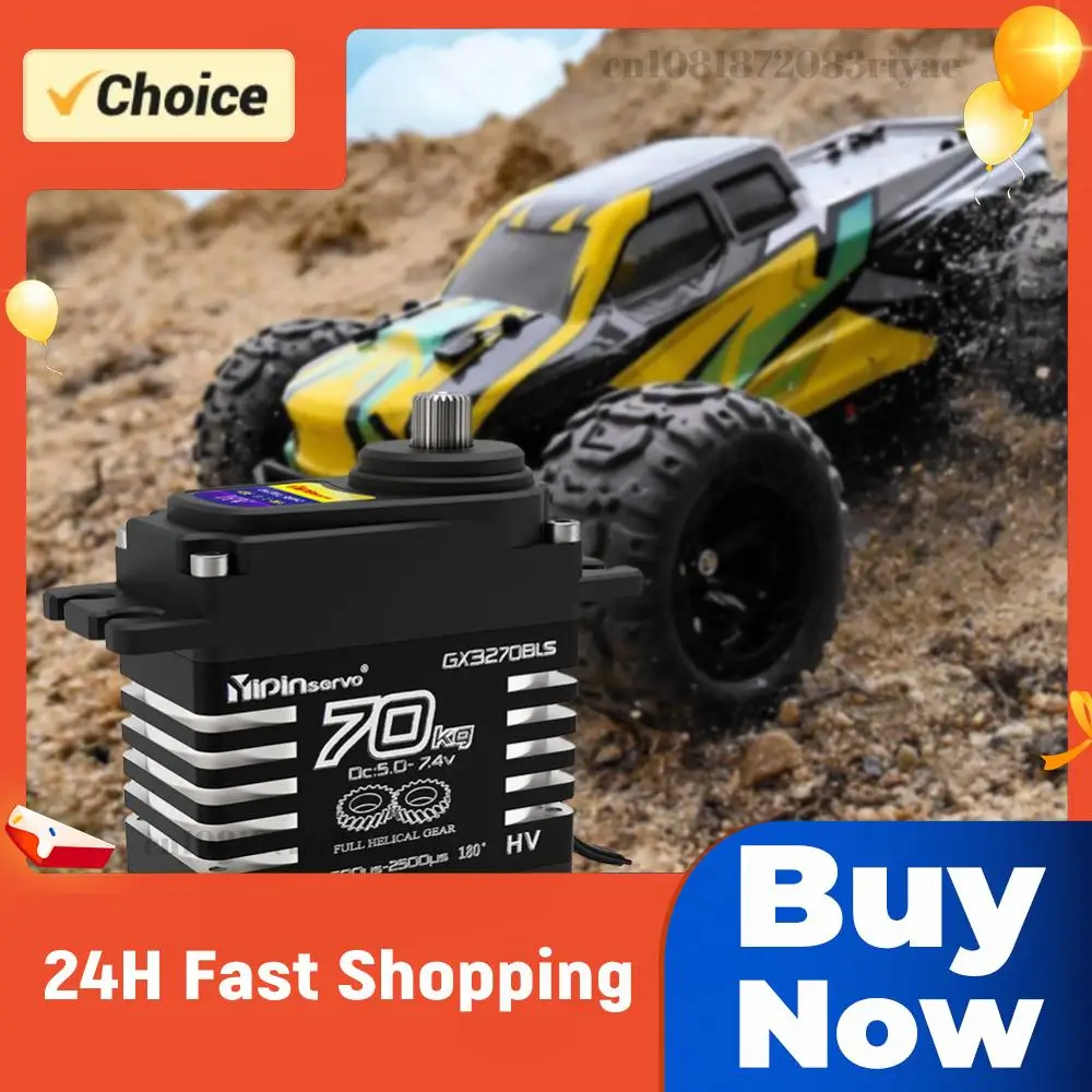 

70KG Brushless Servos 7.4V High Torque Servos Metal Gear Steering Servos for 1/8 1/10 1/12 RC Truck Car Crawler Boat Robot