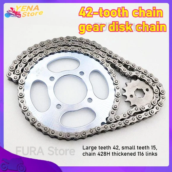 

It is suitable for the 42-tooth motorcycle parts chain and gear chain of JETTA JD125 Diamond Leopard sleeve chain