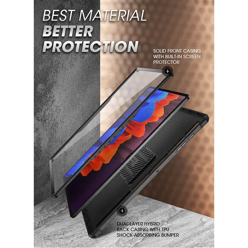 SUPCASE For Samsung Galaxy Tab S10 Ultra / Tab S9 Ultra / Tab S8 Ultra Case (2022-2024) UB Pro with Built-in Screen Protector