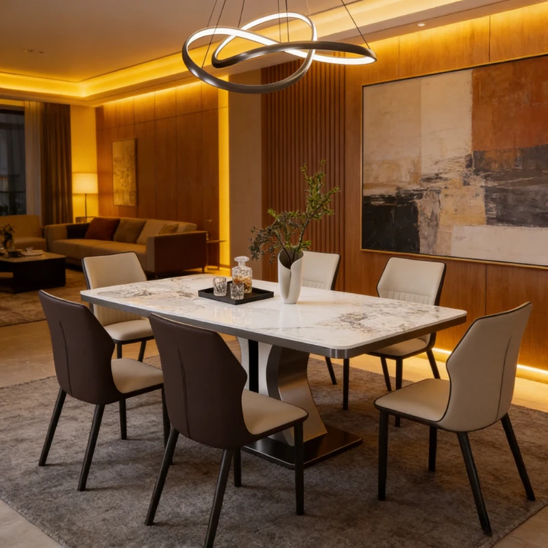 

Современный обеденный стол для кухни и гостиной, журнальный столик, письменный стол, мебель для дома, распродажа, складной обеденный стол, универсальный.