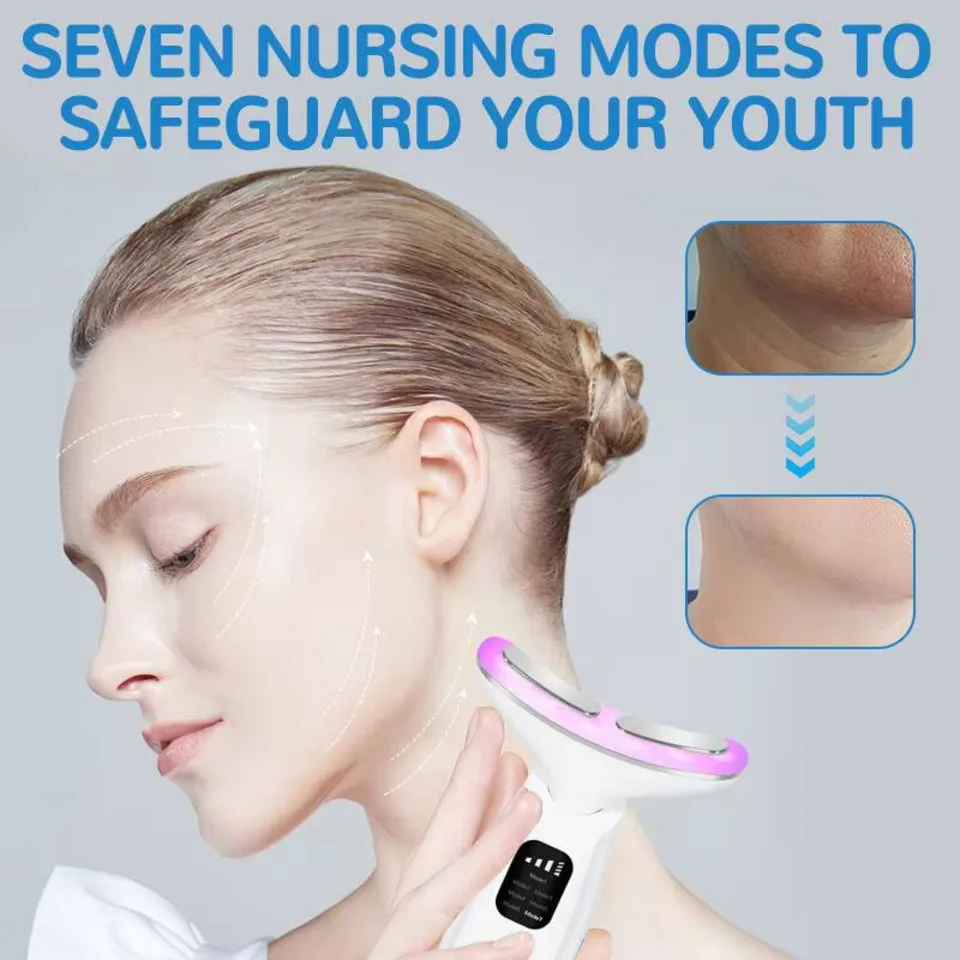 Neck Lifting Beauty Device Anti-aging Anti Wrinkle Facial Massager Multifunction Neck Tightening Device Firming Face Lifting
