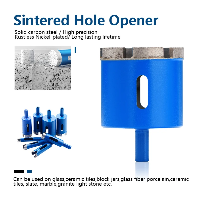 HAMPTON Diamond Drill Bit Sintered Hole Opener For Marble Granite Brick Tile Ceramic Concrete Hole Saw Drilling Tools 6-65mm