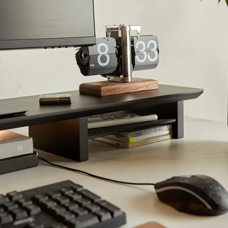 Monitor Base Stand Desktop Elevated Stand Woodiness Monitor Table Keyboard Storage Space Saving Digital Accessories