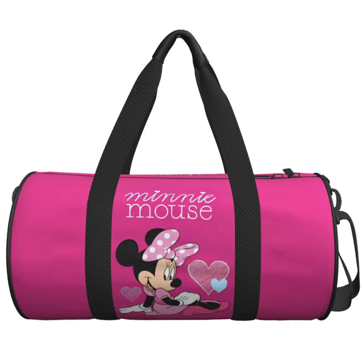 

Mickey Minnie Mouse Travel Bag Cute Cartoon Training Gym Bag Men Pattern Large Cute Sports Fitness BagsWeekend Handbags