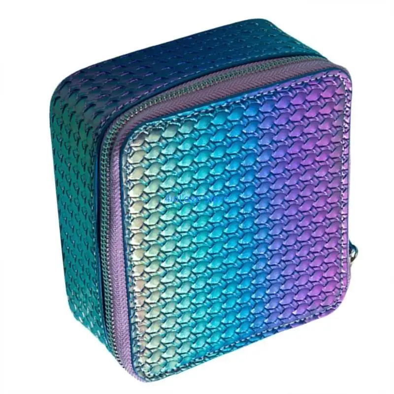 

T4MD Portable Jewelry Storage Box Travel Bracelet Divider Case Soft Interior Case