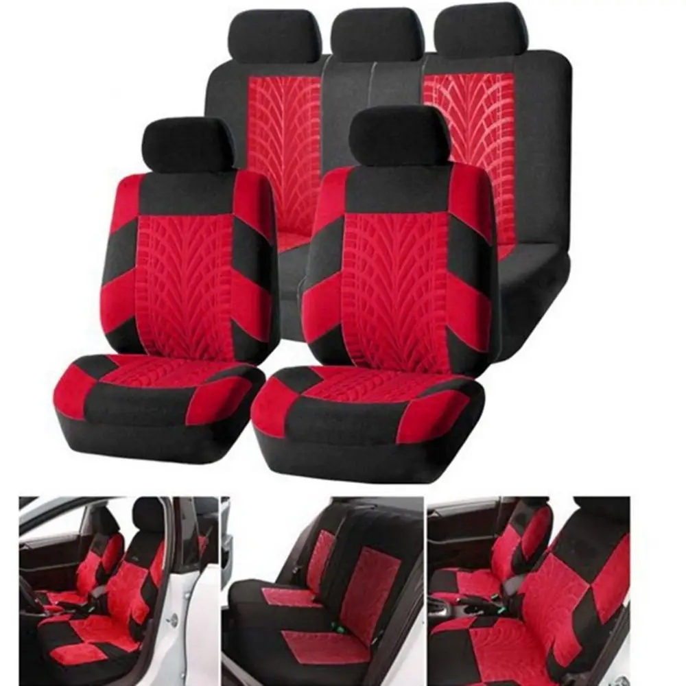 SET Interior Auto Protector Mat Tire Track Car Accessories Car Seat Protector Auto Back Cushion Car Seat Cushion Car Seat Cover