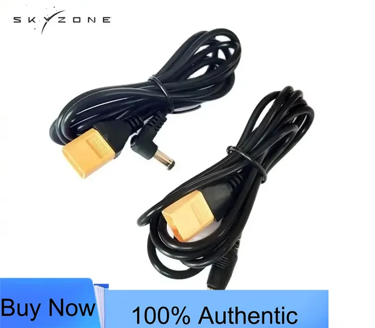 SKYZONE FPV Glasses Power Cord XT60 to DC 5.5 Adapter Cable for Outdoor Flight Battery Connection