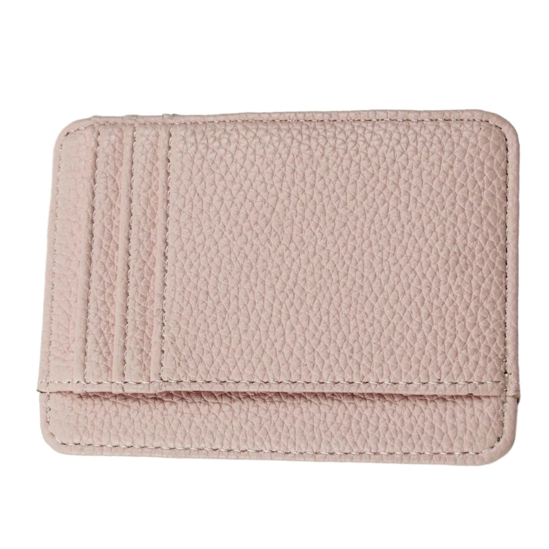 Lychee Texture porte-carte poche porte-cartes multi-fentes portefeuille d'argent pour adultes