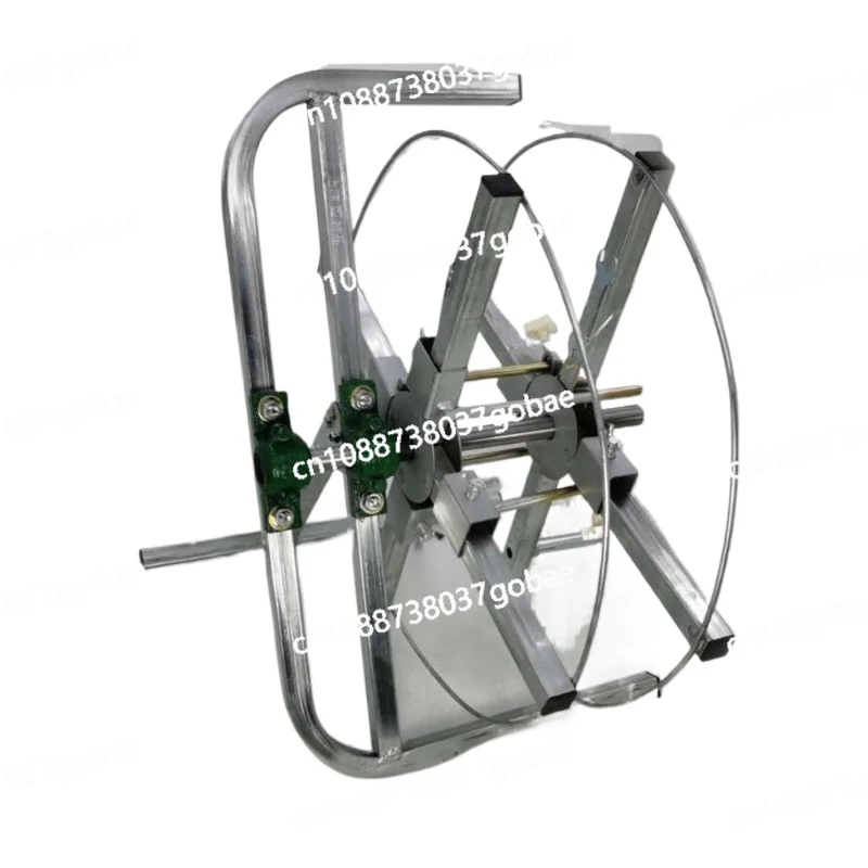 Disk artifact Wire reeling and bundling Cable winding frame Wrapper bv power cord Fiber optic network cable
