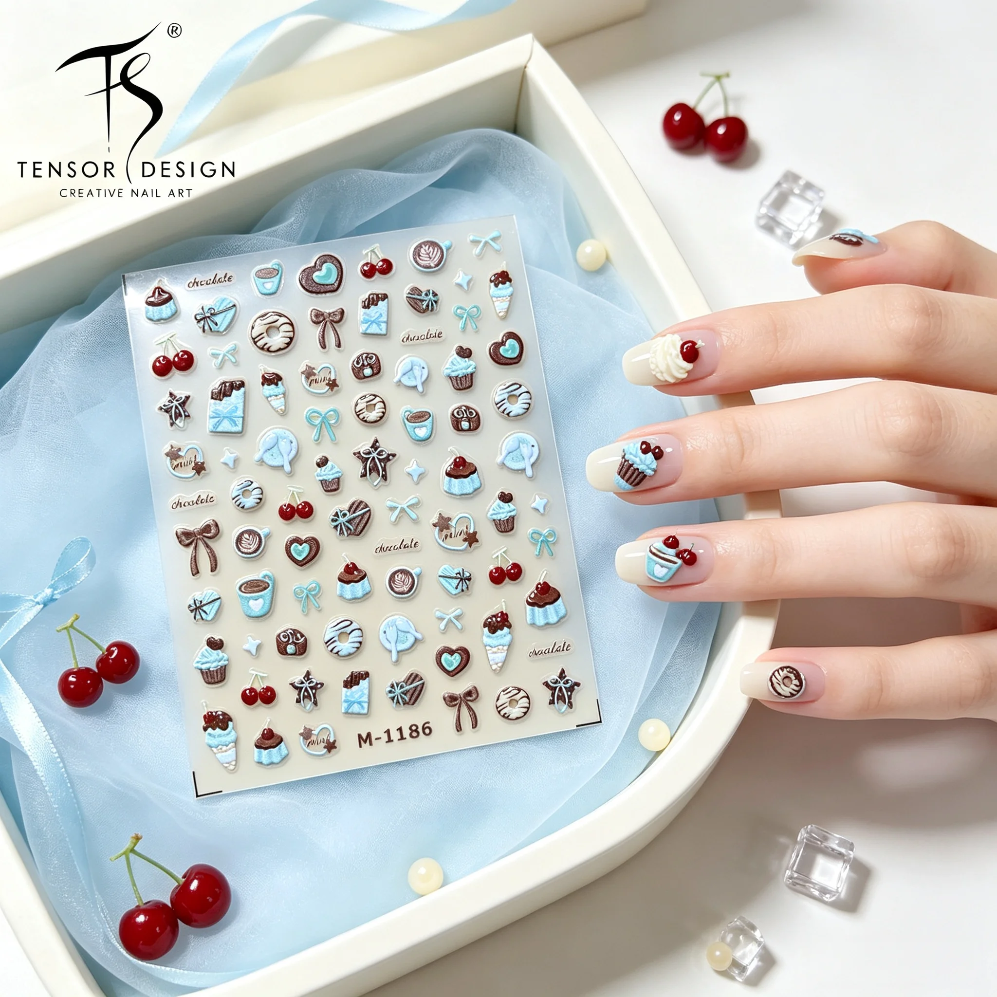 Nail Art Elegan - ملصقات أظافر تينسر نيل بتصميمات لطيفة