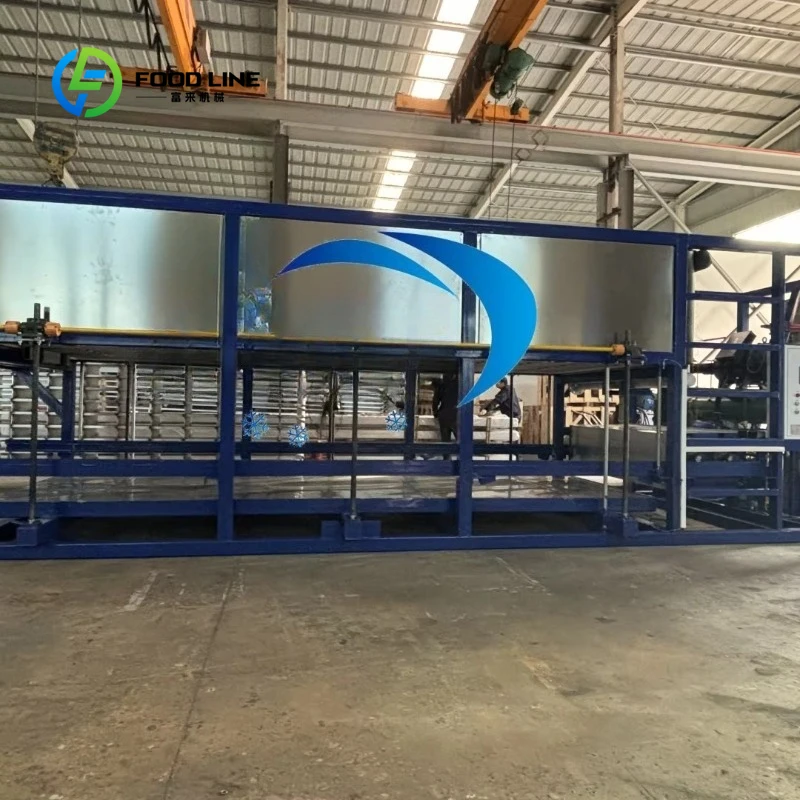 Customized High Performance 10 Tons Per Day Direct Cooling Block Ice Machine Custom Condenser Type Industrial Use