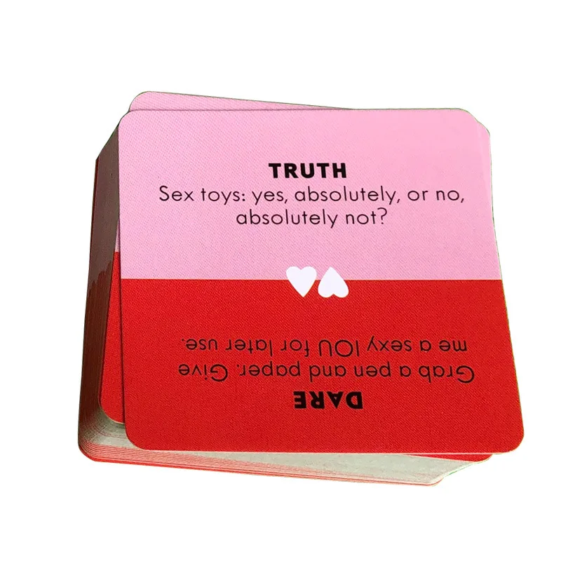 1Set Mini Small Size Truth or Dare for Couples Cards Games Couples Lovers Board Game Supply Casual Games Adult Sex Tarot Decks