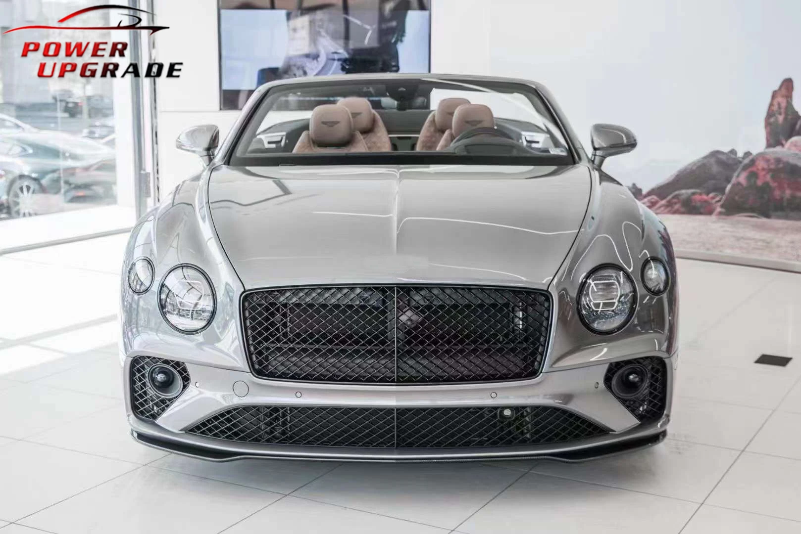 Für Bentley Continental GT W12 Style Kohlefaser-Bodykit Front stoßstange Lippen seiten röcke Diffusor Spoiler Body Kit