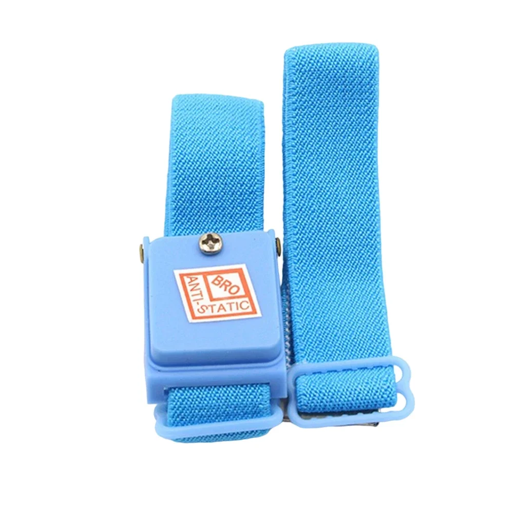 Blue Adjustable Anti Static Wristband ESD Strap Discharge Cable For Electronic Maintenance And Factory Safety Tool Accessory