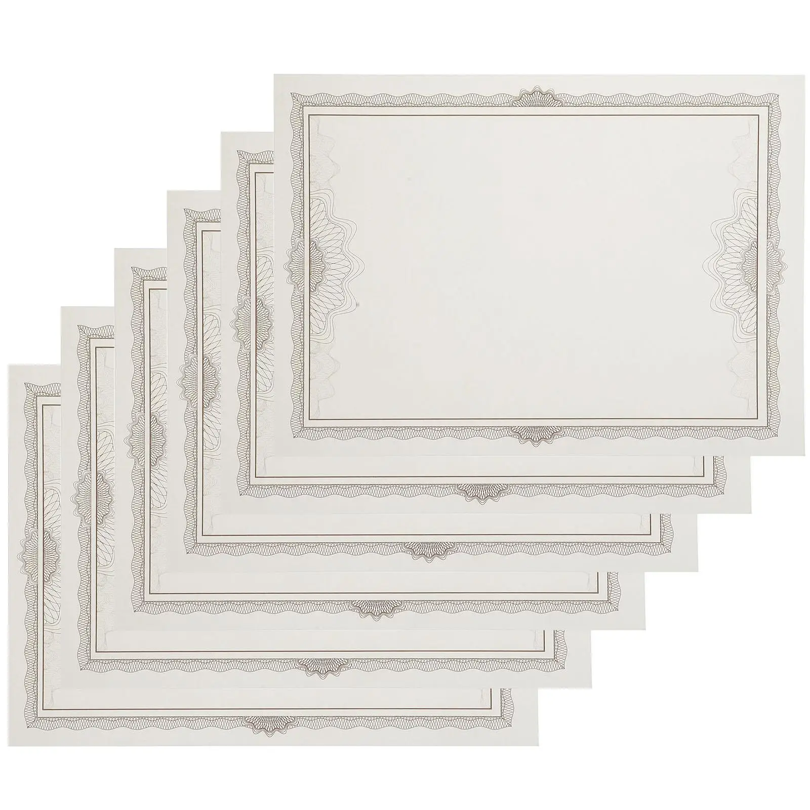 

6pcs Certificate Printable Writable Blank Diploma Inner Pages for Awards Graduation Sports Printable Paper Files