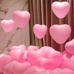 15pcs 10inch white heart-shaped latex balloons for wedding wedding birthday party decoration inflatable helium balloons