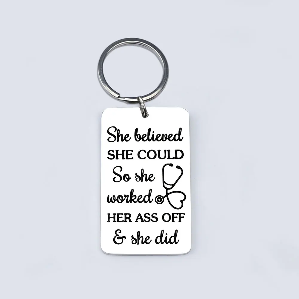 Stainless steel keychain gift, mother's gift to her daughter/son, birthday, holiday gift, Thanksgiving gift