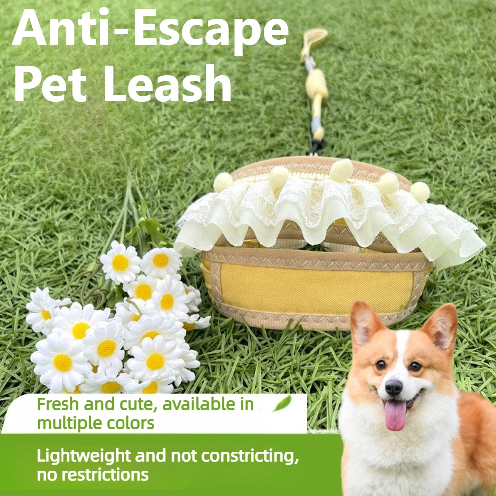 

Escape Proof Dog Leash Adjustable Pet Harness for Walking Dogs Cats Outdoor