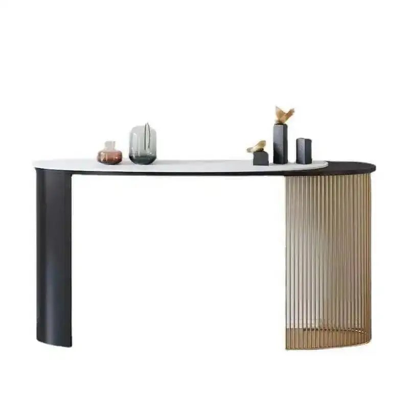 ديكور بسيط للمعيشة ممر حديدي فاخر أثاث منزلي وحدة تحكم طاولة غرفة طاولات حديثة طاولة مدخل إيطالية p