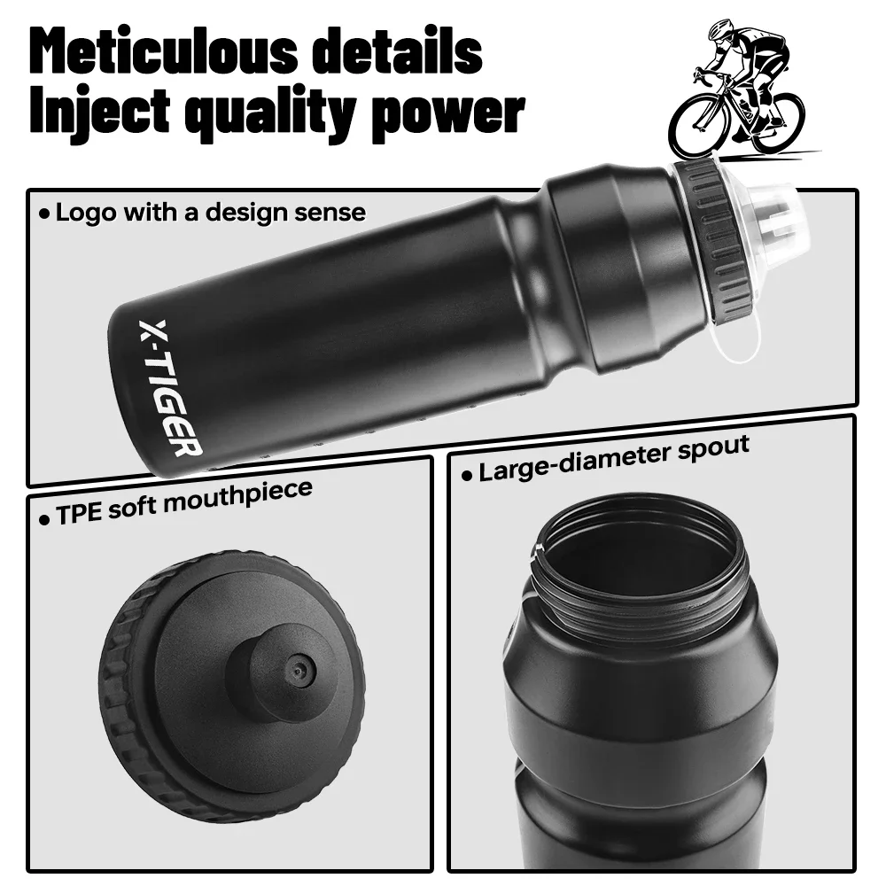 X-TIGER Bicycle Water Bottle Outdoor Bicycle Squeeze sports water bottle MBT Bike Large Capacity Water Mug  Bicycle accessories