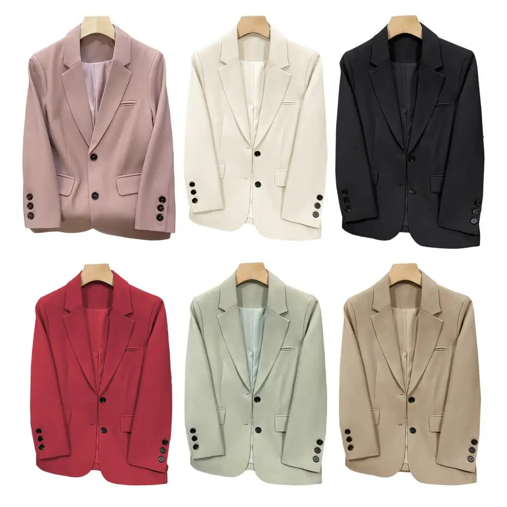 

Женский пиджак, пиджак для женщин, женский пиджак, винтажный свободный пиджак, пальто, офисный женский пиджак с воротником с лацканами на весну