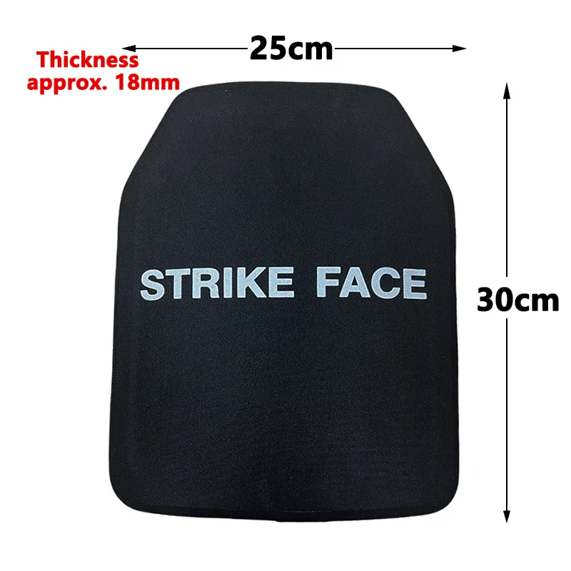 NIJ III Level 3 bulletproof plate UHMWPE+alumina  ballistic tactical vest chest plate ballistic armor plate Body Armor 25*30cm