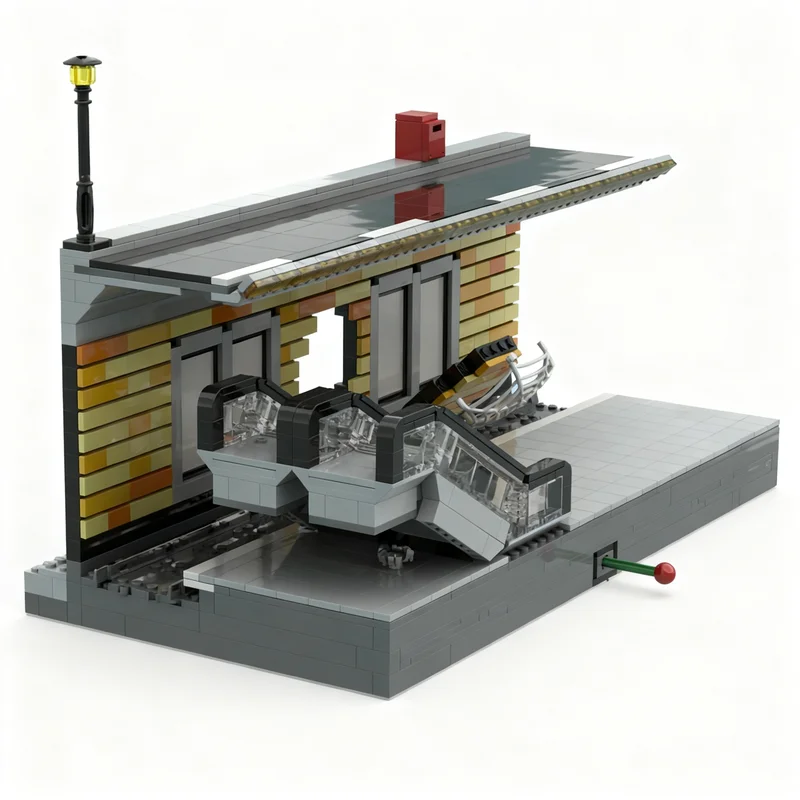 1228pcs MOC Heroes Marvelled Spider Manned Metro Break Custom Build Christmas Gifts Model Building Blocks Toys Architecture