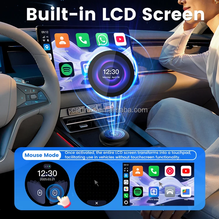 NewCarlinkit Android 15 4 In1 6350 Wireless Carplay Android Auto TV Adaptor 8gb 128gb Wifi6 Ai Box Car Play Dongl for BMW Netfli