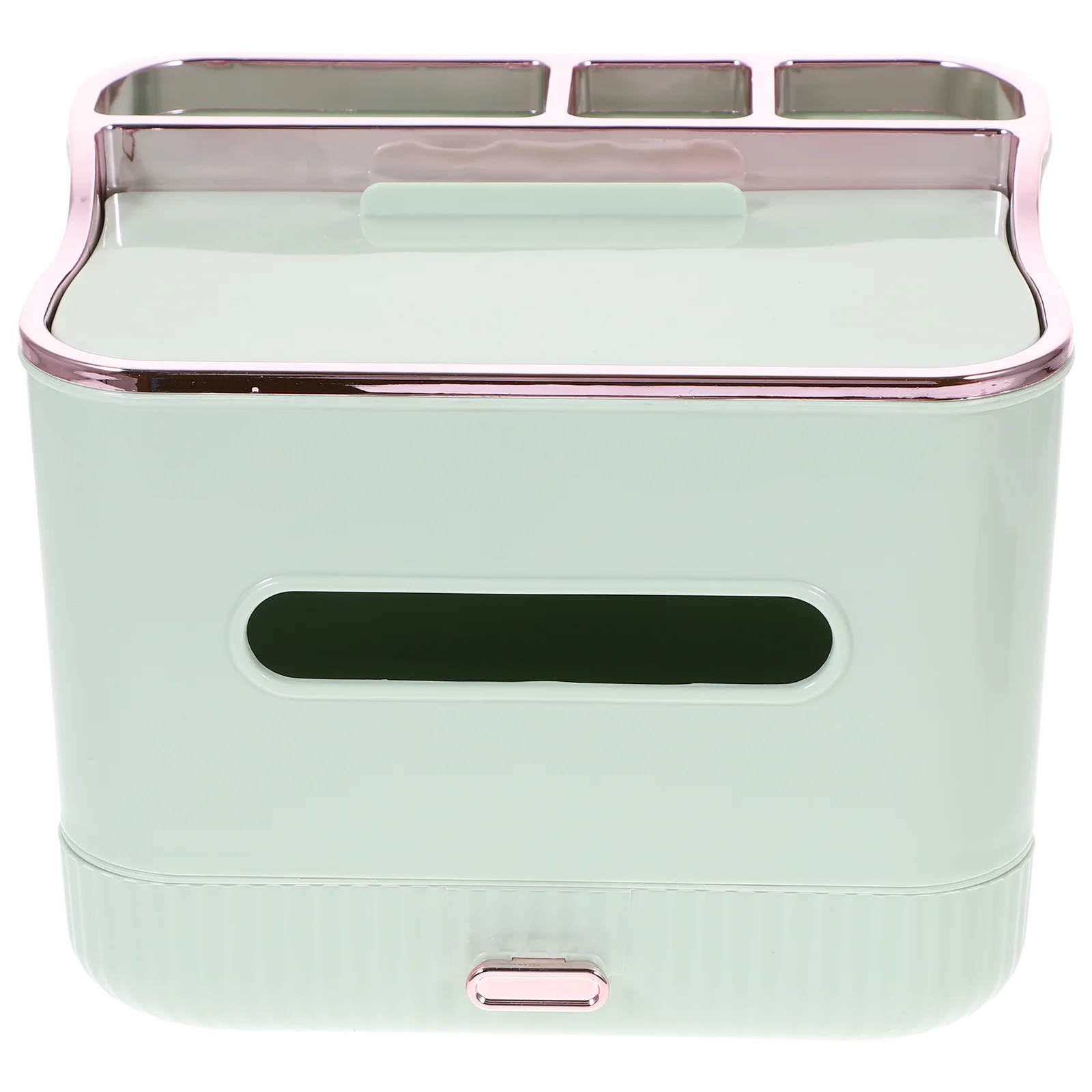 

Desktop Tissue Box Organizer PP Multi-Use Tissue Holder Napkin Storage Box Remote Controller Sunglasses Storage