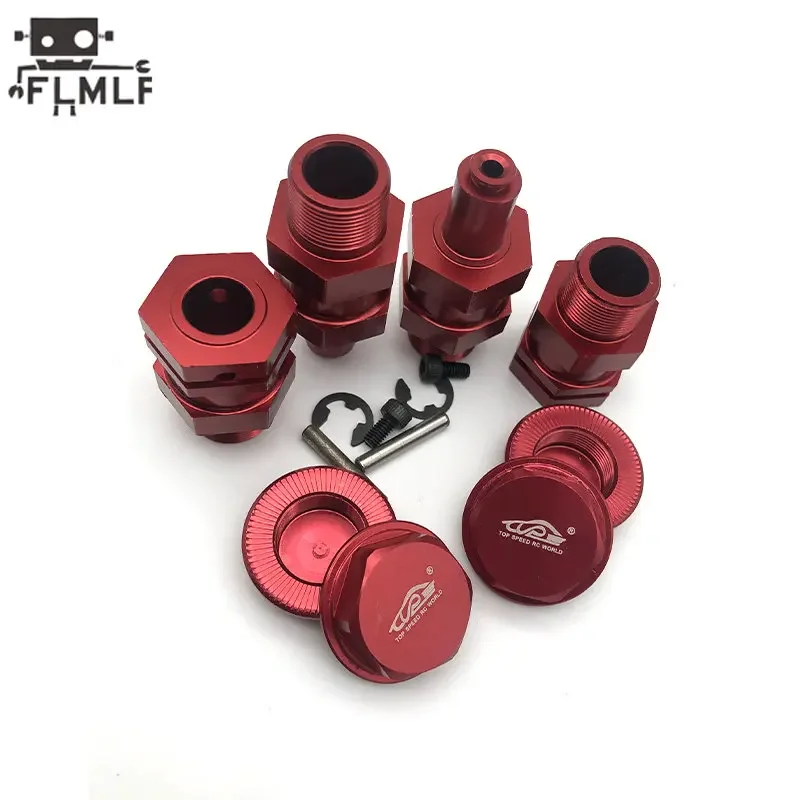 Rc Car Front Rear 24mm Wheel Hex Hub Extended Axle and Wheels Nut Set for 1/5 HPI ROFUN BAHA ROVAN KM BAJA 5B 5T 5SC Truck Parts