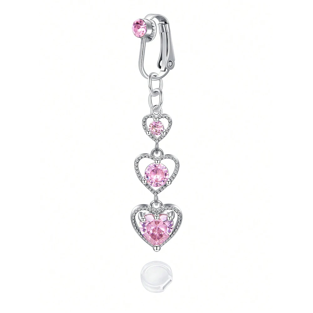 Fake Belly Button Ring Clip-On for Women