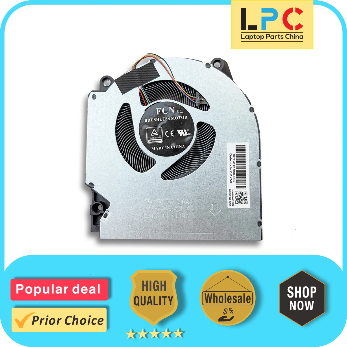 80W 5V GPU For HP Victus 16-D 16-E 16-D0020NR 16-D0013DX with RTX 3060 Cooling Fan Radiator NEW Original  M75725-001