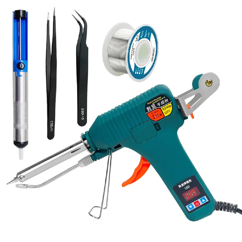 

Electric Soldering Iron Gun Hand-held Internal Heating Soldering Iron Automatically Send Tin Gun Soldering Welding Repair Tool